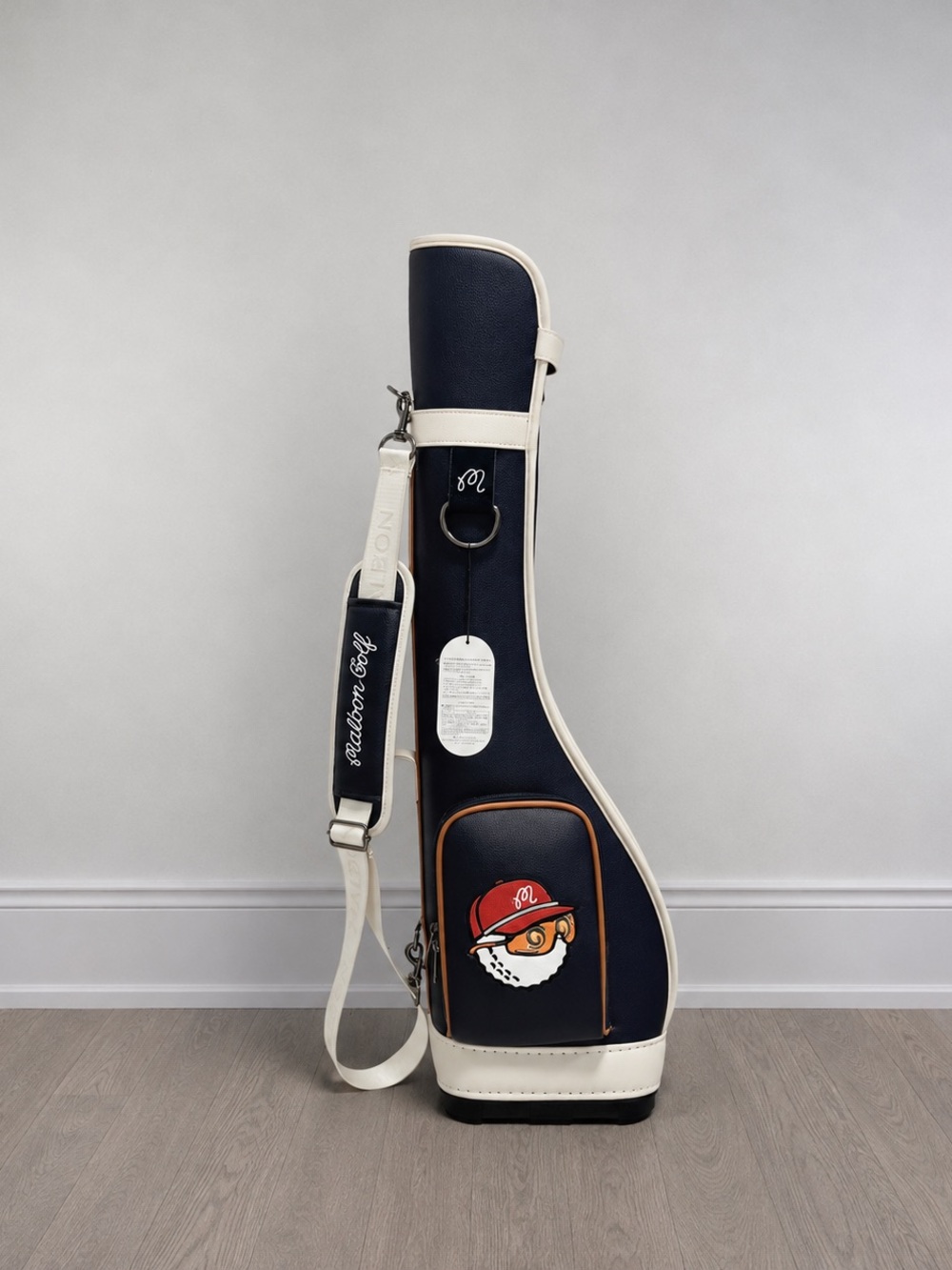 Malbon Golf Lightweight Sunday Golf Bag | Premium Carry Pencil Bag | Black